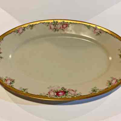 Dish. Hand Painted China | Martha "Mattie" Waide | Eastport, Maine