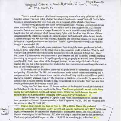 Article on Charles H. Smith by Wayne Wilcox. Four pages.