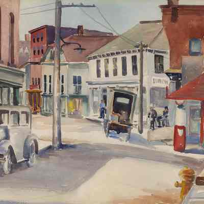 Water Street, Eastport, Maine | Artist Unknown | c.1930