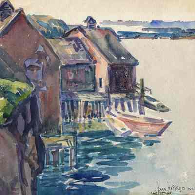 J. Lars Hoftrup | Eastport, Maine 1922 | Watercolor Painting