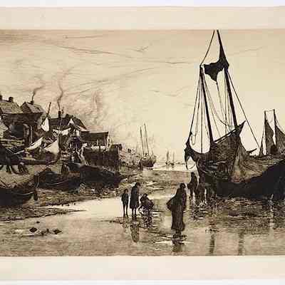 Stephen Parrish | Coast of New Brunswick | 1882 | Etching