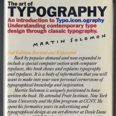 The Art of Typography: An Introduction to Typo.icon.ography | Martin Solomon