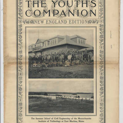 The Summer School of Civil Engineering of the Massachusetts Institute of Technology at East Machias, Maine | The Youth's Companion, New England Edition, September 26, 1912