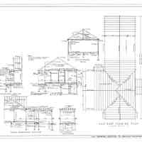 Passamaquoddy Bay Tidal Power Development | Temporary Buildings | Hospital | Half Roof Framing Plan | Q-E 24/6