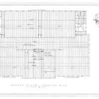 Passamaquoddy Bay Tidal Power Development | Temporary Buildings | School-House | Second Floor Framing Plan | Q-E 28/10