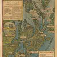 Passamaquoddy Tidal Power Project Map | Boston Sunday Post, July 28, 1935