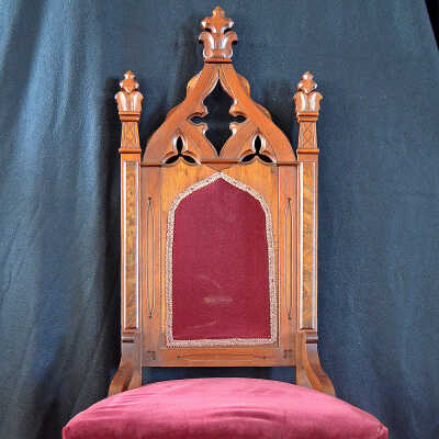Gothic Chair #4, c.1870 | Central Congregational Church | Eastport, Maine