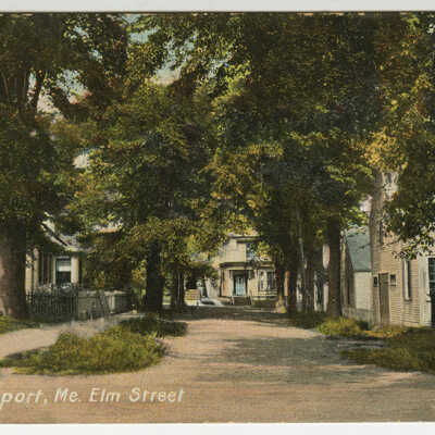 Elm Street, Eastport, Maine | Postcard