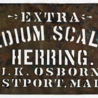 J. H. Osborn Extra Medium Scaled Herring | Metal Stencil | Eastport, Maine
