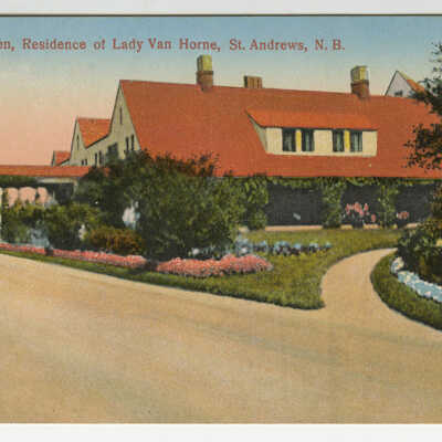 Covenhoven, Residence of Lady Van Horne, Ministers Island, St. Andrews, New Brunswick | Postcard
