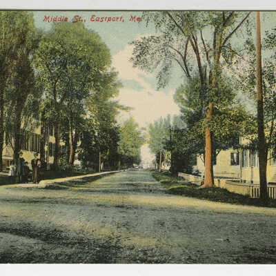 Middle Street, Eastport, Maine | Postcard