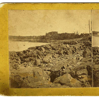Stereoview of Machias, Maine | E. Vose
