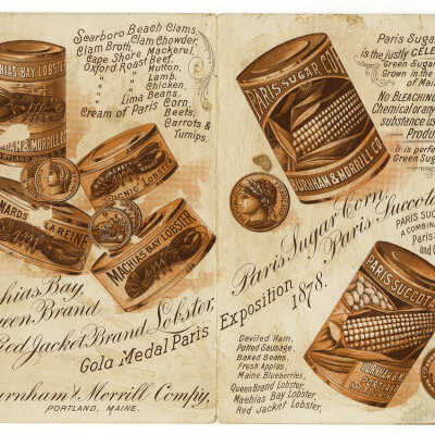 Promodional Booklet including Machias Bay Lobster | Burnham & Morrill, Portland, Maine | c.1890
