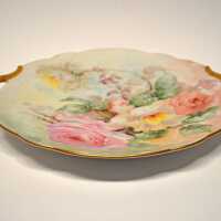 Martha "Mattie" Waide (1857-1929) | Hand Painted China Plate | Eastport, Maine