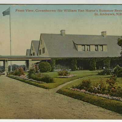 Front View, Covenhoven, Ministers Island, St. Andrews, New Brunswick | Postcard