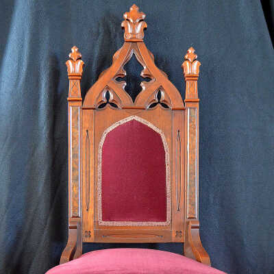 Gothic Chair #5, c.1870 | Central Congregational Church | Eastport, Maine