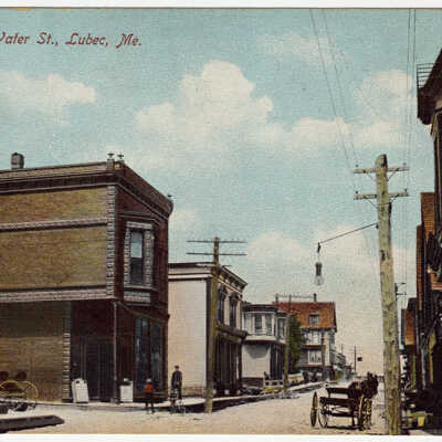 Water Street, Lubec, Maine | Postcard