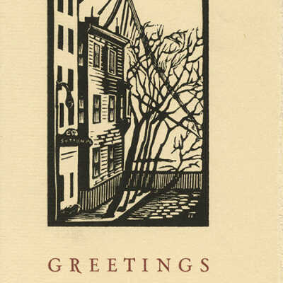 Greeting Card [Village Building] | Pauline Inman