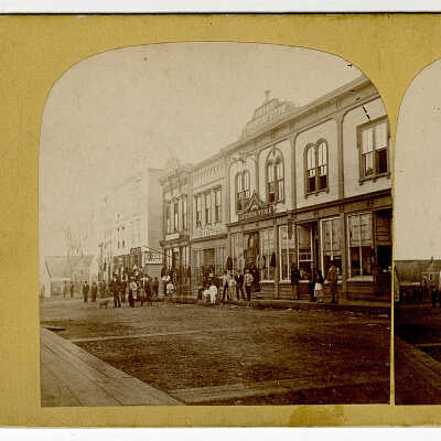 Stereoview of Water Street, Eastport, Maine | Davis Loring