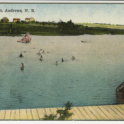 Bathing at St. Andrews, New Brunswick | Postcard