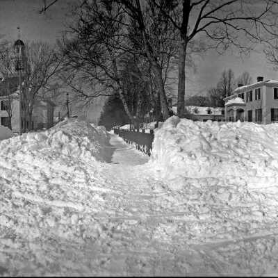 Winter Scene, Shackford and Middle Streets, Eastport, Maine | Charles E. Brown, Photographer
