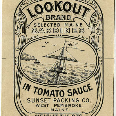 Lookout Brand. Selected Maine Sardines In Tomato Sauce. | [No Artist Defined]