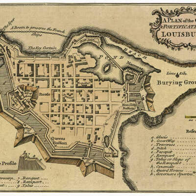 A Plan of the City & Fortifications of Louisburg