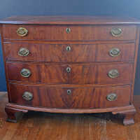 Bow Front Chest of Drawers | Indian Island, New Brunswick | C. 1810