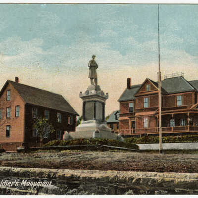 Lubec, Maine, Soldier's Monument | Postcard