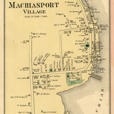 Map of Machiasport, 1881