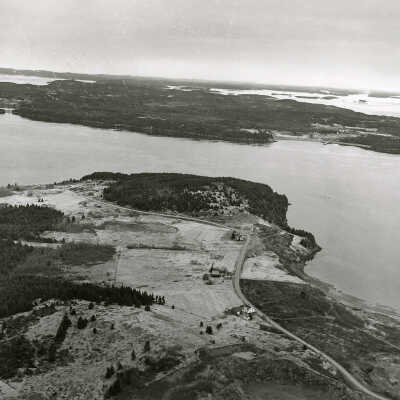Aerial View | Kendall's Head, Eastport, Maine looking towards Deer Island, New Brunswick | U. S. Army Corps. of Engineers
