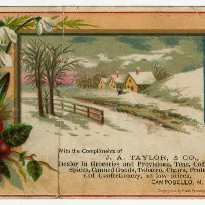 J.A. Taylor & Company | Campobello, New Brunswick | Trade Card