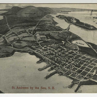 Bird's Eye View of St. Andrews, New Brunswick | Postcard