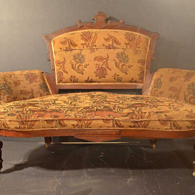 Eastlake Sofa, c.1880 | Flagg Family | Eastport, Maine