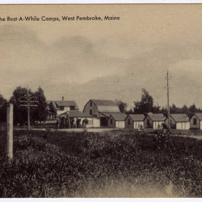 Rest A While Camps, West Pembroke, Maine | Postcard