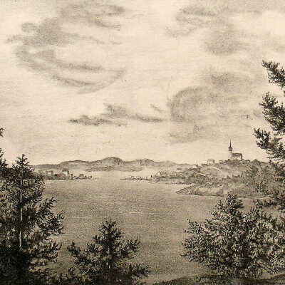 View of Lubec & Campo-Bello from Eastport, Me | Graeter