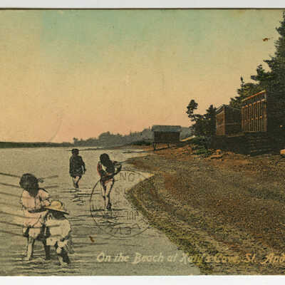 One the Beach at Katy's Cove, St. Andrews, New Brunswick | Postcard