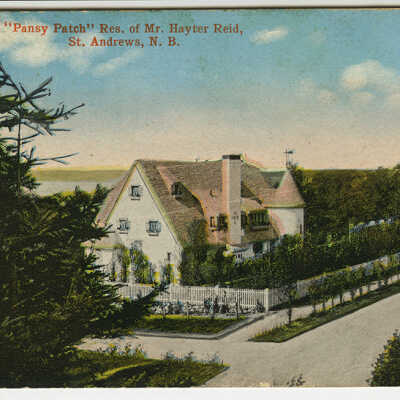 Pansy Patch Cottage, Residence of Hayter Reed, St. Andrews, New Brunswick | Postcard