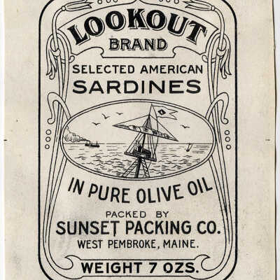 Lookout Brand. Selected Maine Sardines In Pure Olive Oil. | [No Artist Defined]