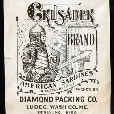 Crusader Brand. American Sardines in Cottonseed Oil.