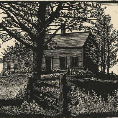 The Chandler Place | Pauline Winchester Inman | Wood Engraving | 1947