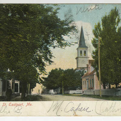 Washington Street, Eastport, Maine | Postcard