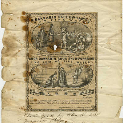 Passamaquoddy/English Temperance Pledge | 1870