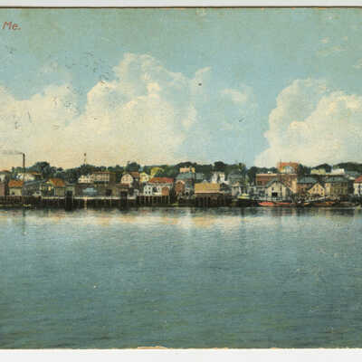 Waterfront, Eastport, Maine | Postcard