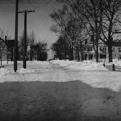 Winter Scene, Middle and Key Streets, Eastport, Maine | [No Artist Defined]