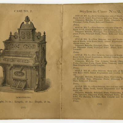 Case No.2. From Catalogue of Wm. E. Leighton & Co's Cabinet Organs [Pembroke] | [No Artist Defined]
