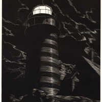 Stevan Dohanos (1907-1994) | West Quoddy Light, Lubec, Maine | 1933
