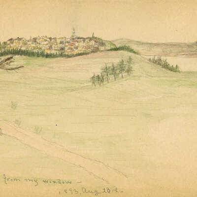 View of Lubec, Maine from Campobello, New Brunswick Hotel | S. Fox