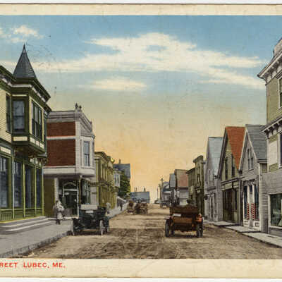 Water Street, Lubec, Maine | Postcard