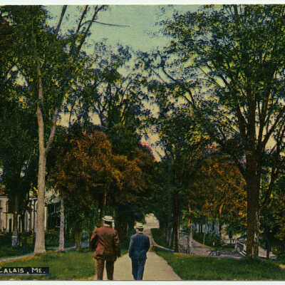 Calais, Maine, Calais Avenue | Postcard